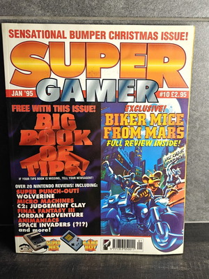 Super Gamer Vintage Gaming Magazine issue 10 1995 used