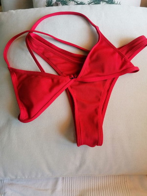 Shein women's swimsuit like new, red coral color, size S