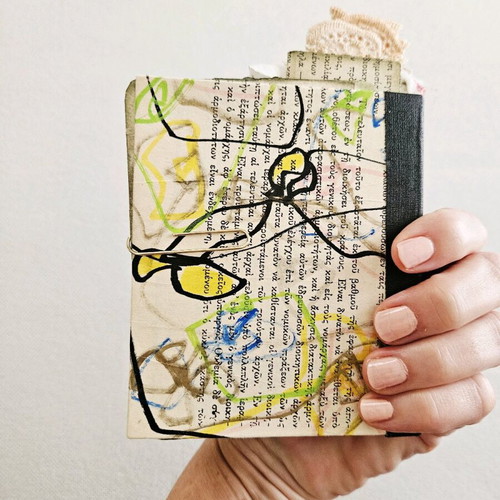 The Leopard Heart handmade notebook like new