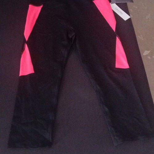 Calvin Klein sports leggings new, black with orange details