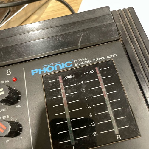 Phonic 8-channel mixer used, model BKX8800