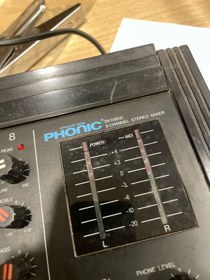 Phonic 8-channel mixer used, model BKX8800