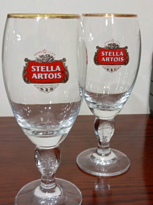 Ποτήρια μπύρας Stella Artois σαν καινούργια, σετ 2 chalice