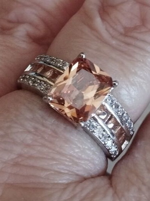 Elegance Champagne Color Ring size 18 mm like new