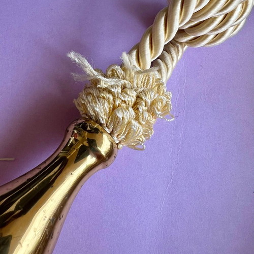 Art Deco gold curtain tie back tassels set of 3 like new