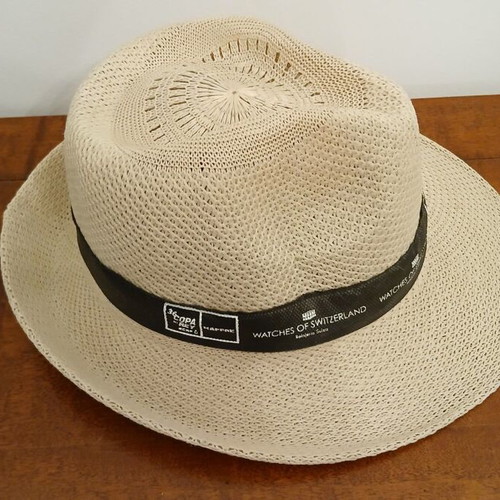 Panama hat beige with black ribbon, 36th Copa del Rey Mapfre Sailing Cup 2017