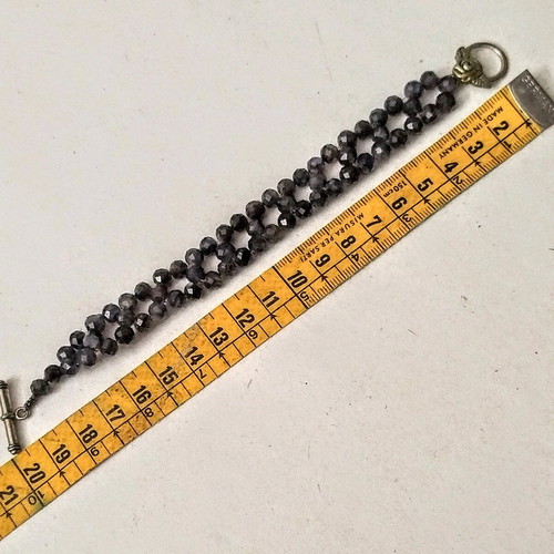 Iolite bracelet new, handmade, purple