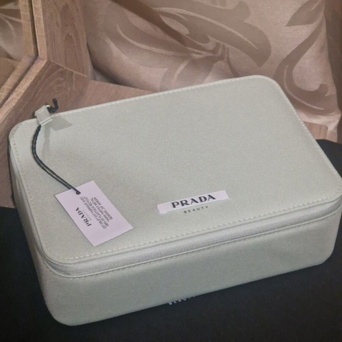Prada Beauty Vanity Case mint green new