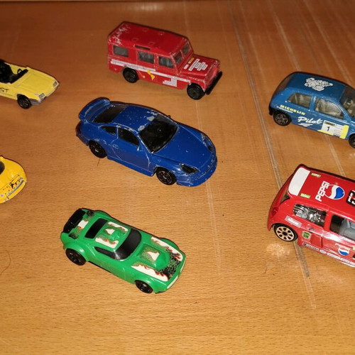 Toy cars used, pack of 7 for children