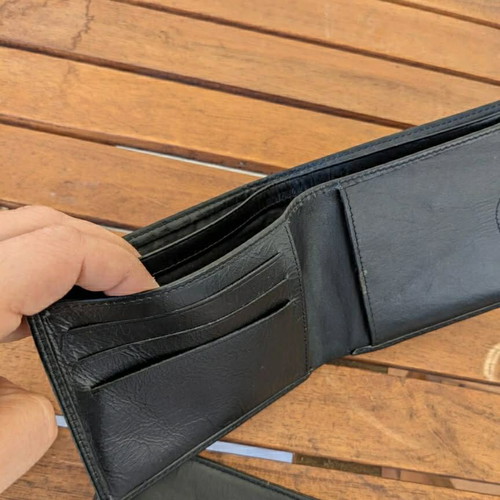 Samsonite Cordova leather wallet like new, black with box