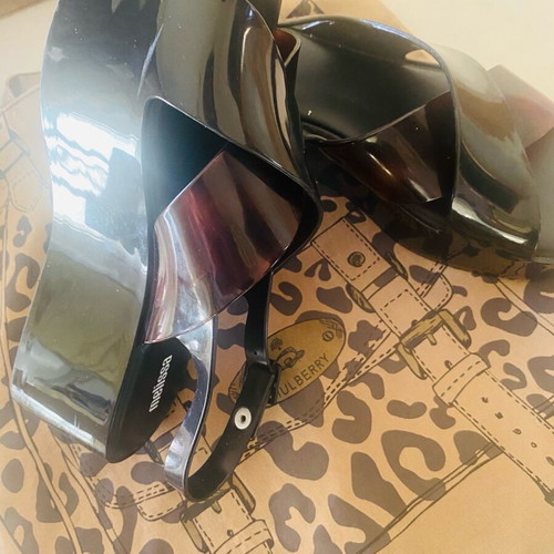 Melissa platform sandals brown tortoise like new, size 39