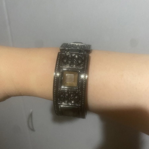Women's bracelet new, black brown with stone
