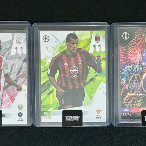 Topps Total Football collectible cards like new Forbs RC, Rivaldo, Gonzalez