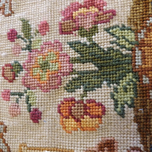 Old embroidery used, set of 2, 33x27 cm