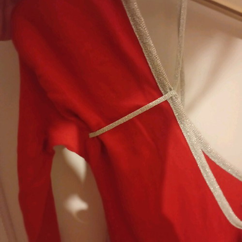 Killah evening blouse like new, red with silver details