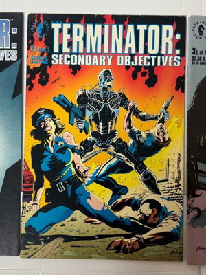 Terminator Secondary Objectives comic set 3 issues like new