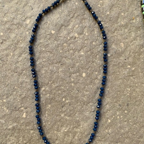 Set of 7 necklaces with various materials
