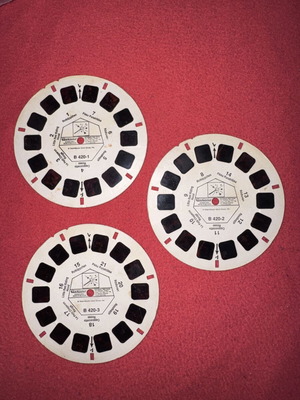 View Master Little Red Riding Hood reels used, Disney multilingual edition