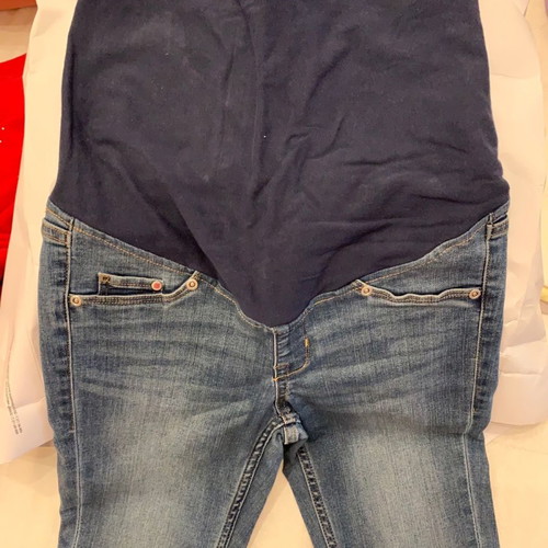 H&M maternity pants used, blue, in excellent condition