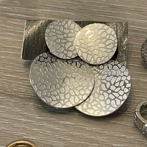 Earrings set of seven pairs stainless steel used