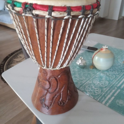 Drum new, decorative and functional, solid wood