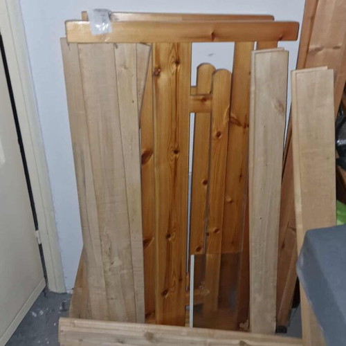 Rustic semi-double bed like new