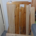 Rustic semi-double bed like new
