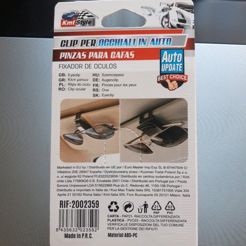 Black car glasses clip new, practical and stylish