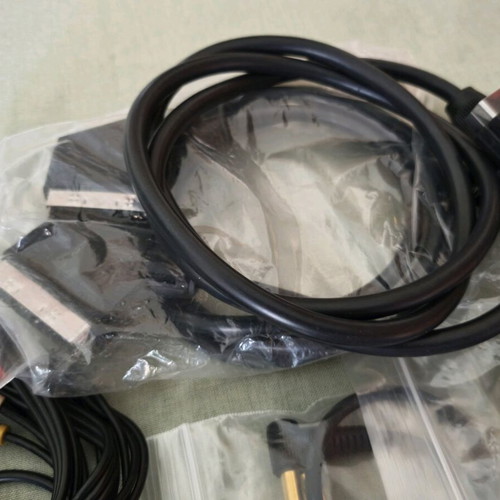 Various audio and video cables and adapters like new, pack