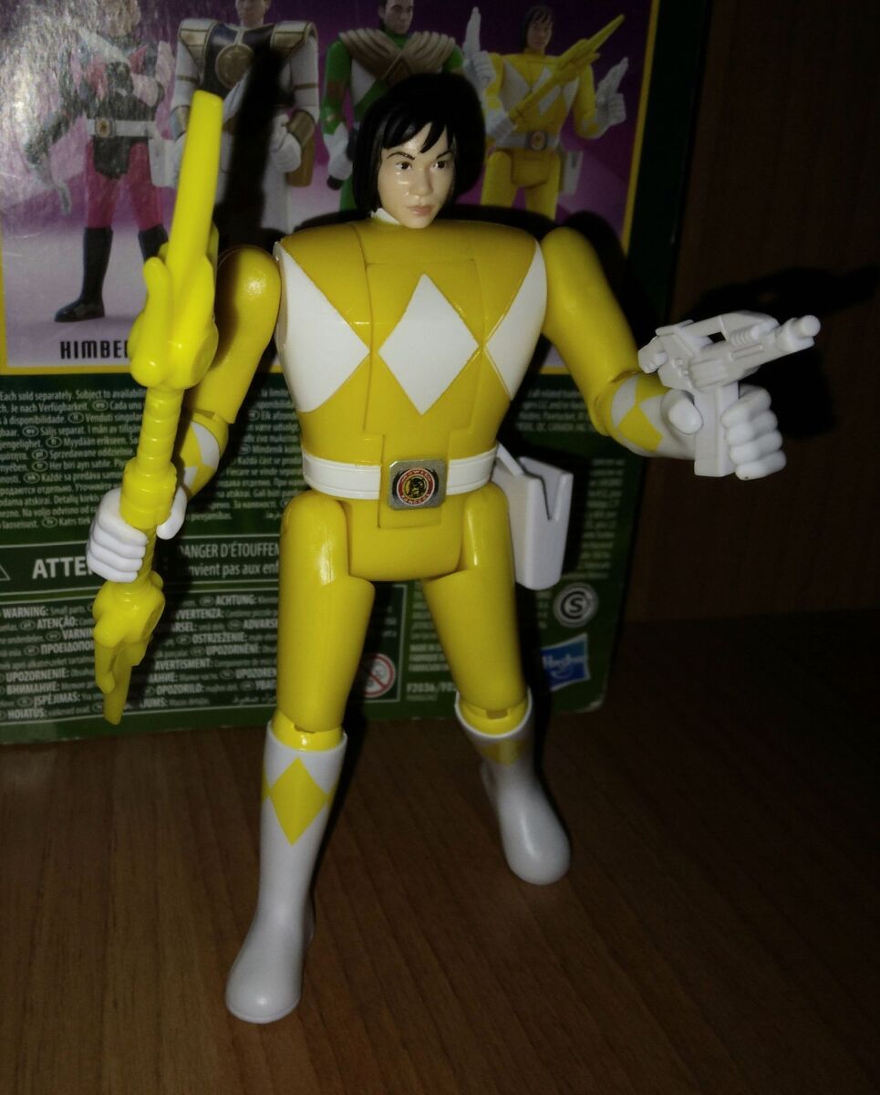 Power Rangers Mighty Morphin - Action Figure Yellow Ranger Trini Con Testa Rotante