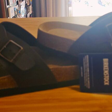 Birkenstock brown leather sandals new, size 42