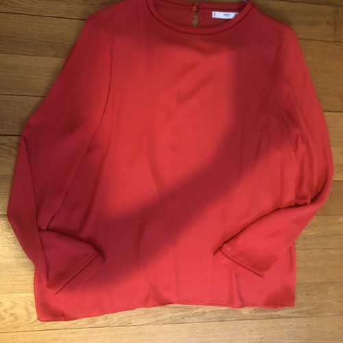 Mango red long-sleeve tunic size L like new