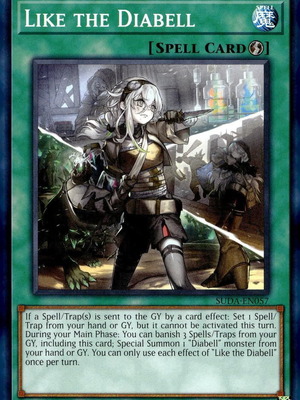 Like the Diabell Spell Card Yu-Gi-Oh!