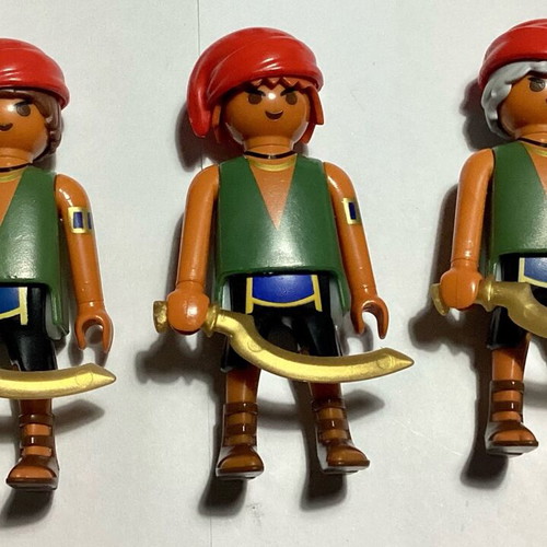 Playmobil 3 custom figures like new, genuine parts