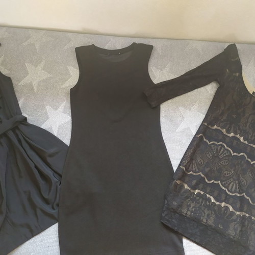 H&M dresses used, black, size S, pack of 2