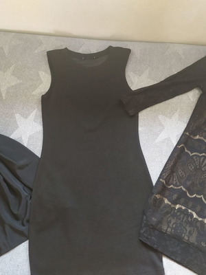 H&M dresses used, black, size S, pack of 2
