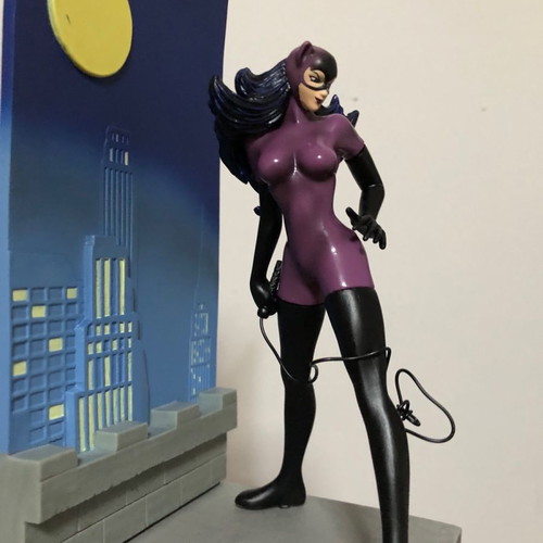 Catwoman in the Moonlight Yamato Diorama figure used 6 inches