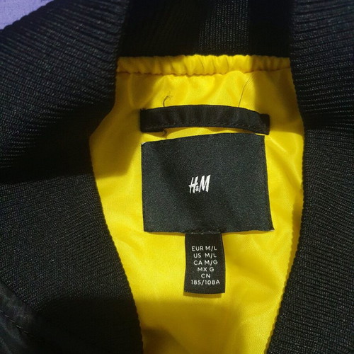 Bomber jacket The Simpsons H&M black like new size L