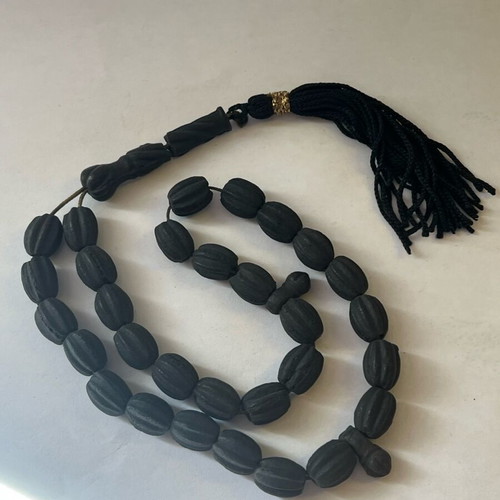 Black Komboloi handmade, like new