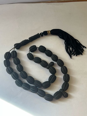 Black Komboloi handmade, like new