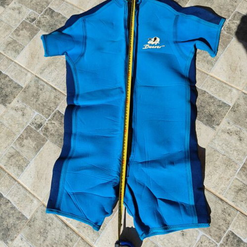 Beaver zip up wetsuit used for diving and swimming