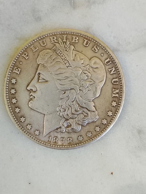 Morgan One Dollar 1878 Coin like new, replica