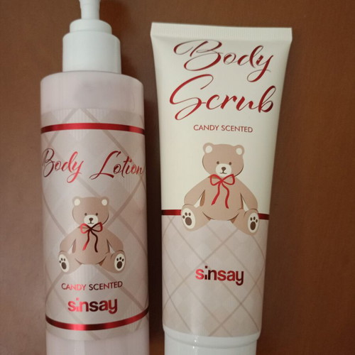 Sinsay Candy Scented Skin Care Set like new with teddy bear