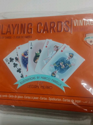 Legami Milano Playing Cards Paper in Metal Box new