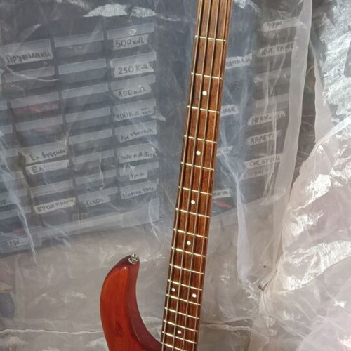 Dean electric bass guitar, 4-string wood top