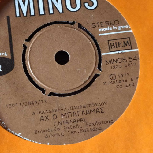 G. Dalaras Eimaste to Ftochologia 45rpm 7-inch new laiko
