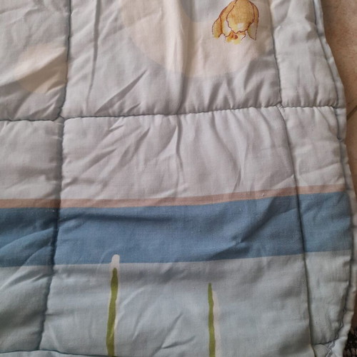 Double quilt like new, reversible floral and blue design 2.0x2.10m
