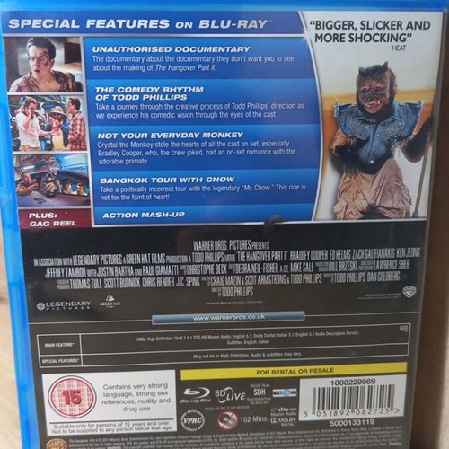 The Hangover Part II Blu-Ray with English subtitles