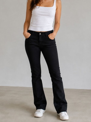 Dickies women's black stretch bootcut pants size 11