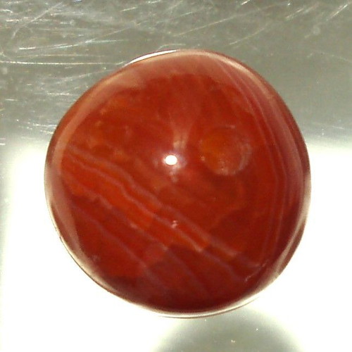 Natural agate bead like new, drilled 14.30 mm, 17.70 ct